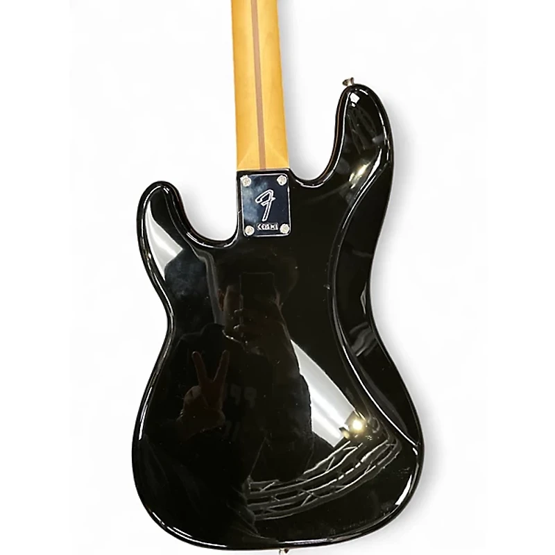 Used Fender Player Precision Bass Black Electric Bass Guitar