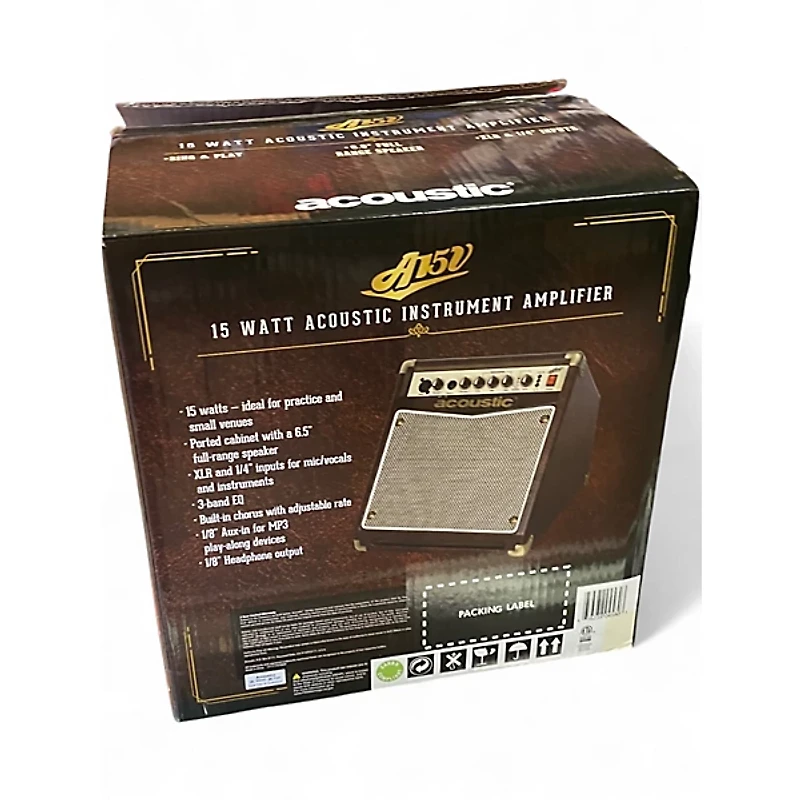 Used Acoustic A15 15W 1x6.5 Acoustic Guitar Combo Amp