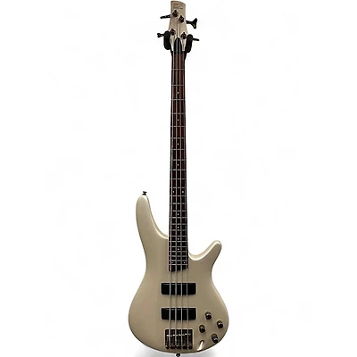 Used Ibanez SR300 Pearl White Electric Bass Guitar