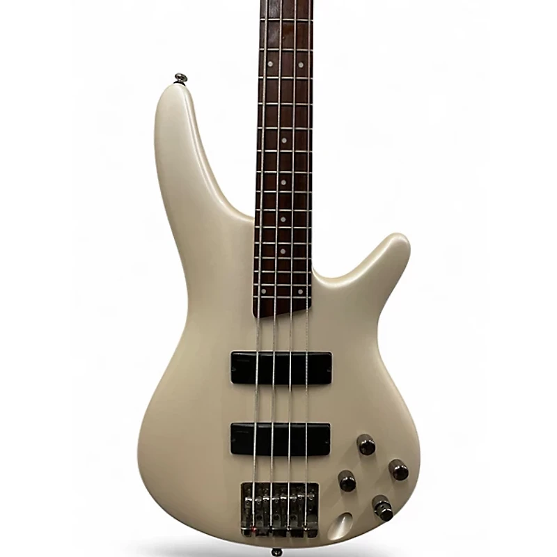 Used Ibanez SR300 Pearl White Electric Bass Guitar