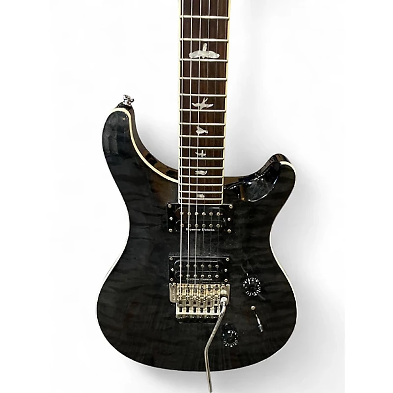 Used PRS SE Custom 22 Trans Black Solid Body Electric Guitar