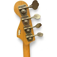 Used Squier Precision Bass Black and White Electric Bass Guitar