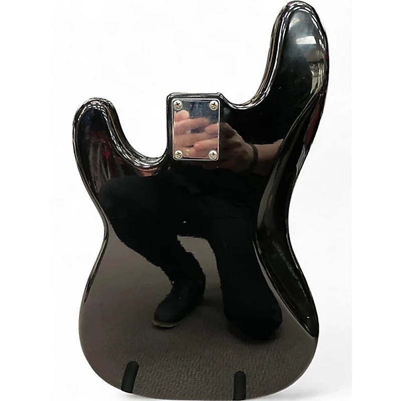 Used Squier Precision Bass Black and White Electric Bass Guitar