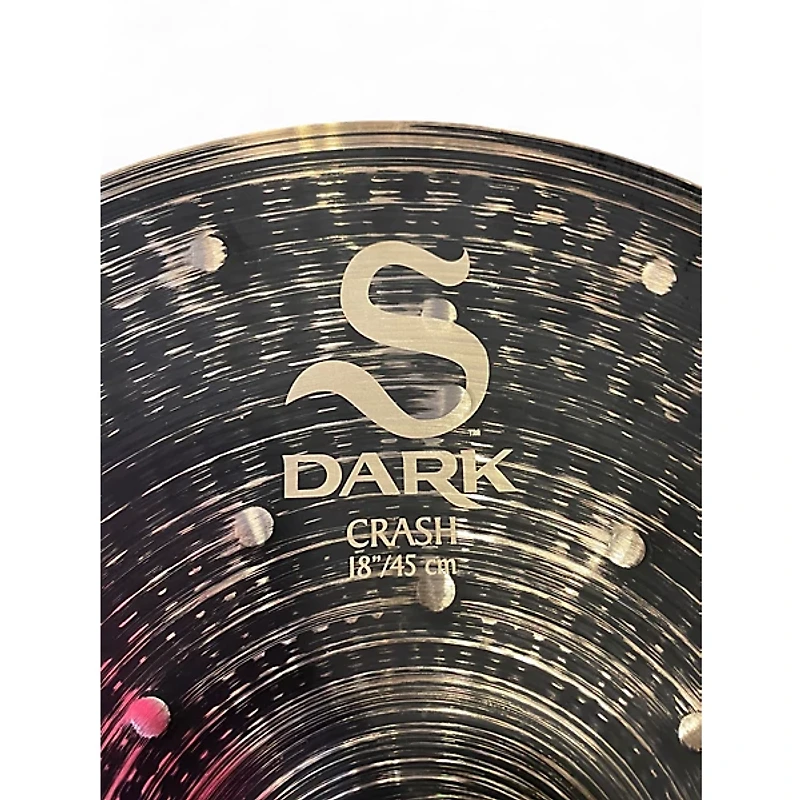 Used Zildjian 18in s dark crash Cymbal