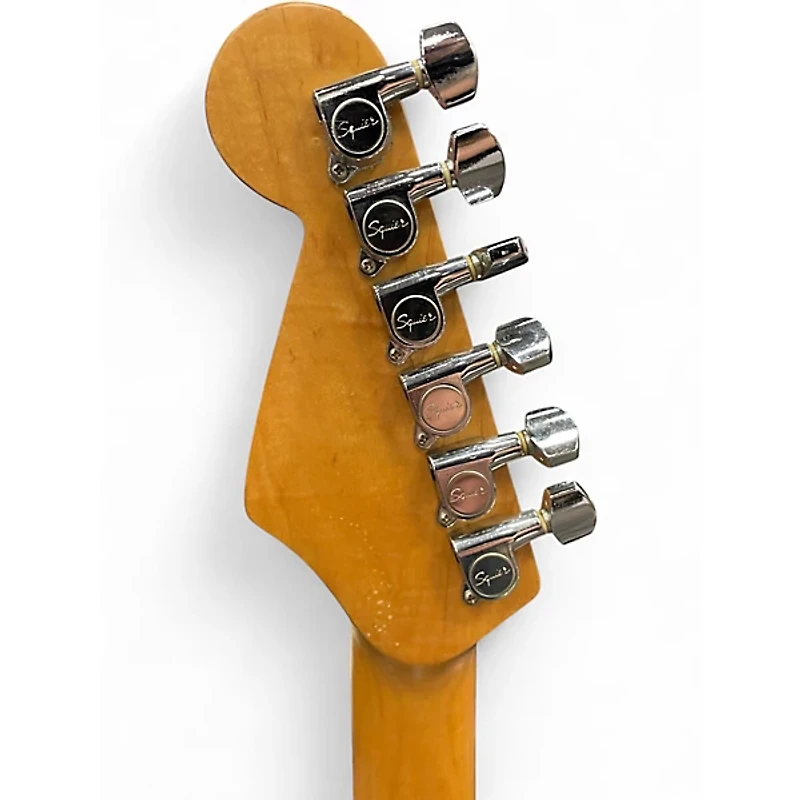 Used Squier Strat Black Solid Body Electric Guitar