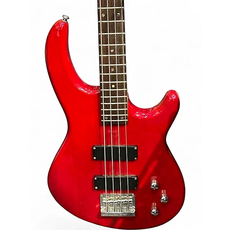Used Dean Edge 10 Candy Apple Red Electric Bass Guitar