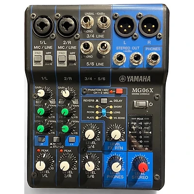 Used Yamaha MG06X Unpowered Mixer