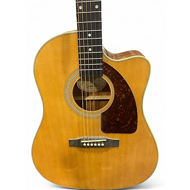 Used Epiphone AJ-210CE Natural Acoustic Electric Guitar