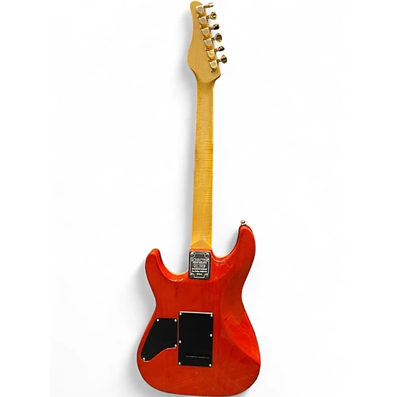 Used Schecter Guitar Research California Classic Transparent Amber Solid Body Electric Guitar