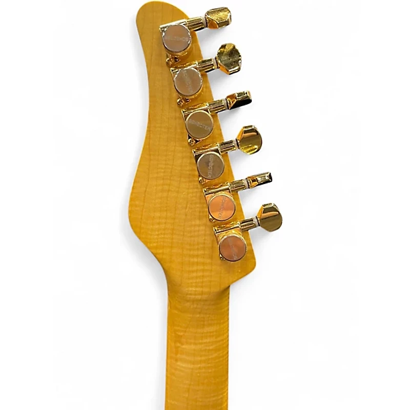 Used Schecter Guitar Research California Classic Transparent Amber Solid Body Electric Guitar