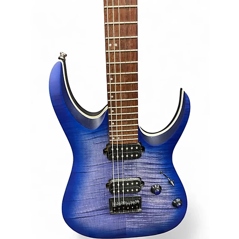 Used Ibanez RGA42FM Blue Solid Body Electric Guitar