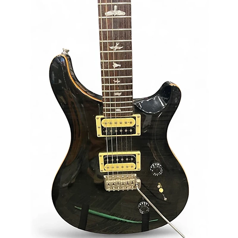 Used PRS SE Custom 24 TRANSPARENT BLACK Solid Body Electric Guitar
