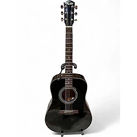 Used Fender CD60 Dreadnought Black Acoustic Guitar