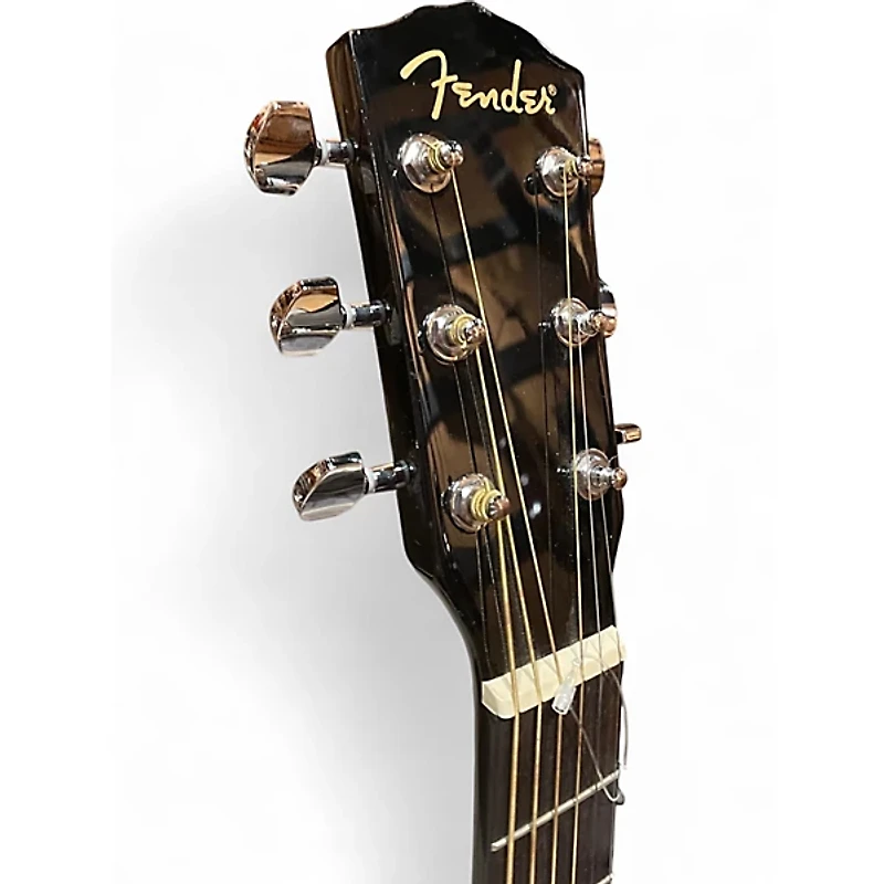 Used Fender CD60 Dreadnought Black Acoustic Guitar