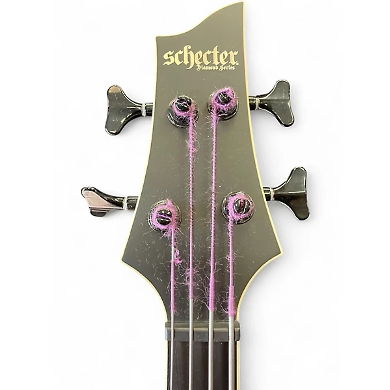 Used Schecter Guitar Research SLS ELITE-4 EVIL TWIN Satin Black Electric Bass Guitar