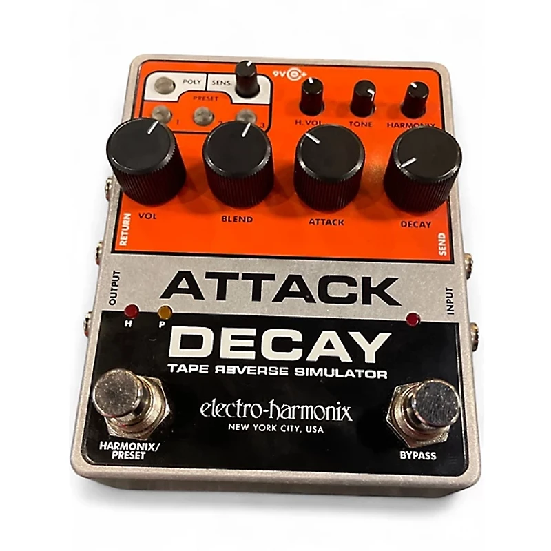 Used Electro-Harmonix ATTACK DECAY TAPE REVERSE SIMULATOR Effect Pedal