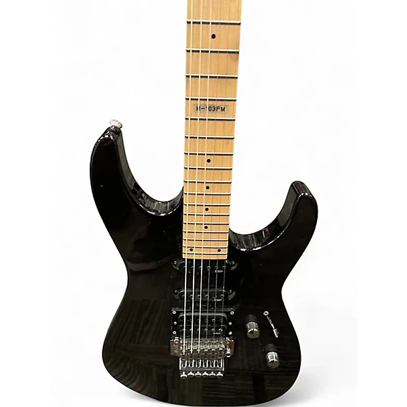 Used ESP LTD M103FM Trans Black Solid Body Electric Guitar