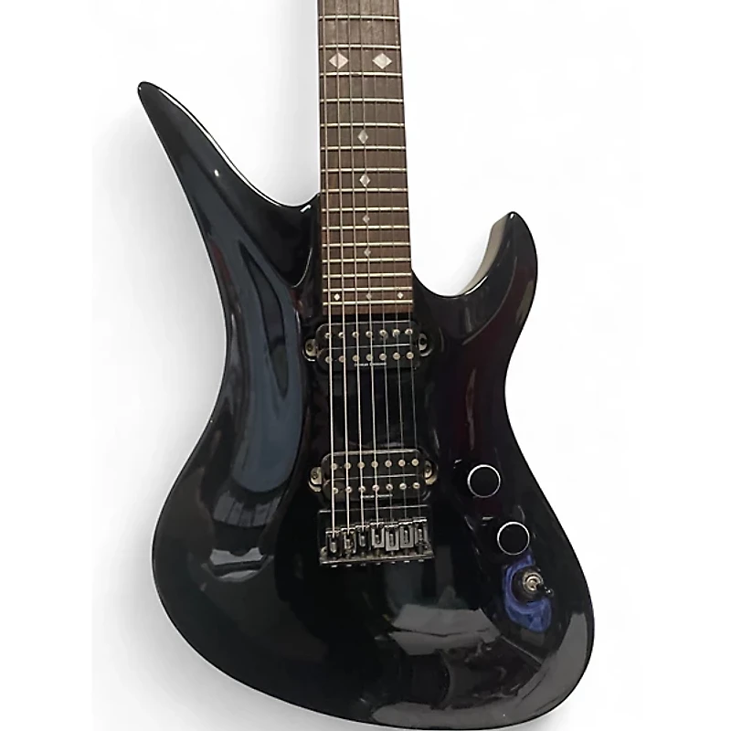 Used Schecter Guitar Research A7 Black Solid Body Electric Guitar