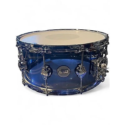 Used DW 14X6.5 Design Series Acrylic Snare Smoke Drum