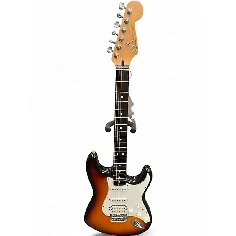 Used Fender Standard Stratocaster HSS 3 Tone Sunburst Solid Body Electric Guitar