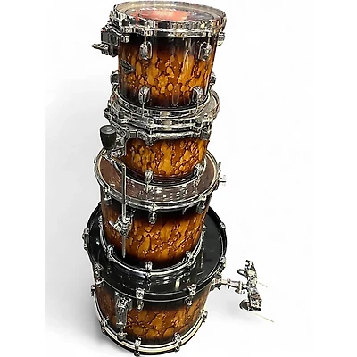 Used TAMA 4 Piece Starclassic MOLTEN BROWN BURST Drum Kit