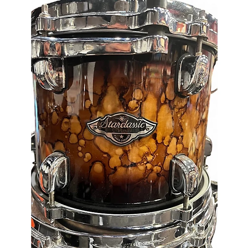 Used TAMA 4 Piece Starclassic MOLTEN BROWN BURST Drum Kit