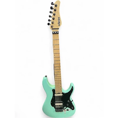 Used Schecter Guitar Research Sun Valley Super Shredder Seafoam Green Solid Body Electric Guitar