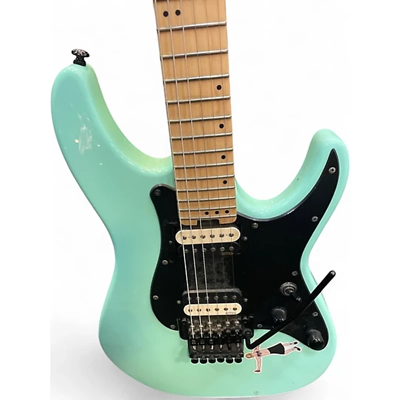 Used Schecter Guitar Research Sun Valley Super Shredder Seafoam Green Solid Body Electric Guitar