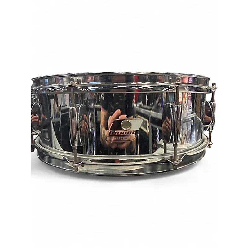 Used Ludwig 5X14 Accent CS Snare Chrome Drum