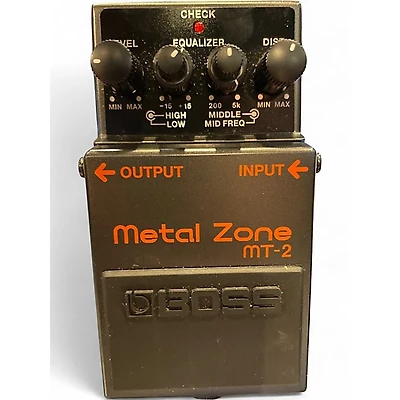 Used BOSS MT2 Metal Zone Distortion Effect Pedal