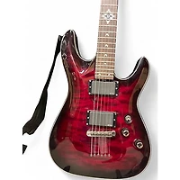Used Schecter Guitar Research Hellraiser Deluxe Black Cherry Solid Body Electric Guitar