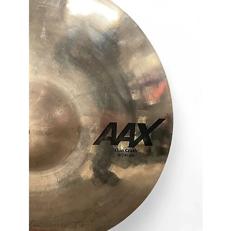 Used SABIAN 16in AAX Thin Studio Crash Cymbal