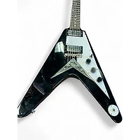Used Epiphone Flying V Ebony Solid Body Electric Guitar