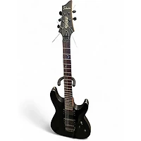 Used Schecter Guitar Research Diamond Series PT Black Solid Body Electric Guitar