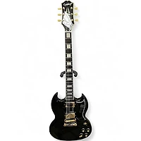 Used Epiphone Custom SG Black Solid Body Electric Guitar