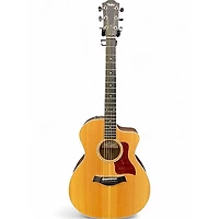 Used Taylor 214CE Deluxe Natural Acoustic Electric Guitar