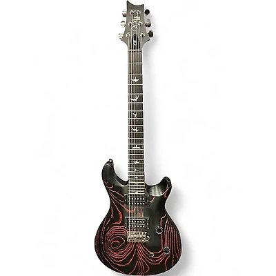 Used PRS SE Swamp Ash CE 24 Sandblasted Red Solid Body Electric Guitar