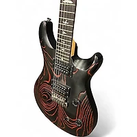 Used PRS SE Swamp Ash CE 24 Sandblasted Red Solid Body Electric Guitar
