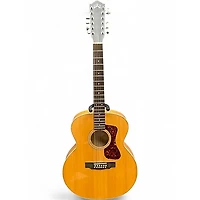 Used Guild F-2512E Natural 12 String Acoustic Electric Guitar