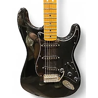 Used Fender Mexican Standard Stratocaster Black Solid Body Electric Guitar