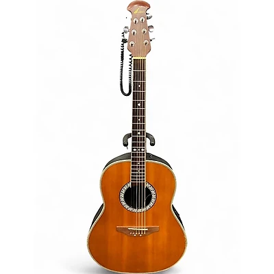 Used Ovation CC067LH Celebrity Natural Acoustic Electric Guitar