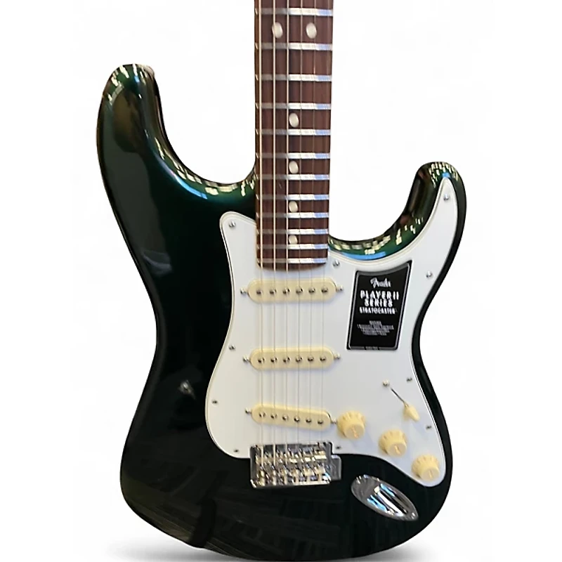 Used Fender Player II Stratocaster British Racing Green Solid Body Electric Guitar