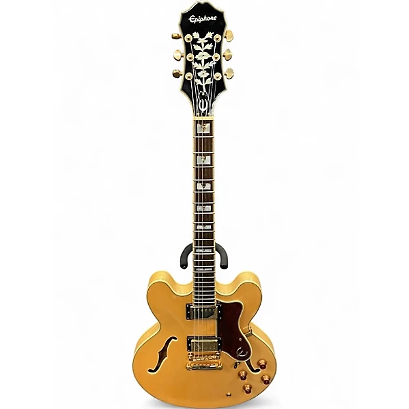 Used Epiphone Sheraton II Natural Hollow Body Electric Guitar