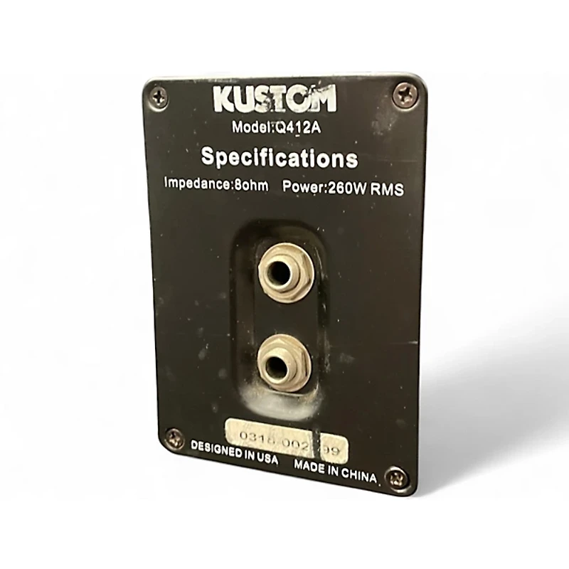 Used Kustom Q412A Guitar Cabinet