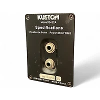 Used Kustom Q412A Guitar Cabinet