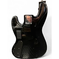 Used Squier Deluxe Jazz Bass Active V 5 String Black Electric Bass Guitar