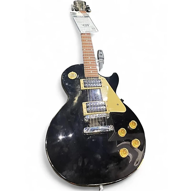 Used Epiphone Les Paul 100 Bolt On Black and White Solid Body Electric Guitar