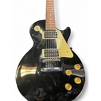Used Epiphone Les Paul 100 Bolt On Black and White Solid Body Electric Guitar