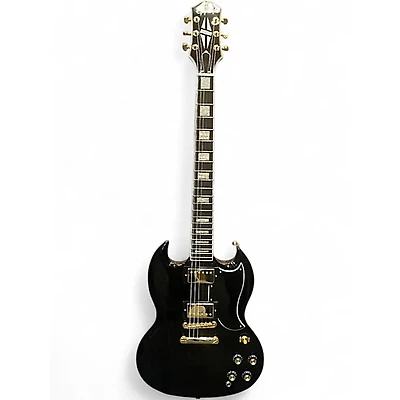 Used Epiphone SG Custom  Black and Gold Solid Body Electric Guitar