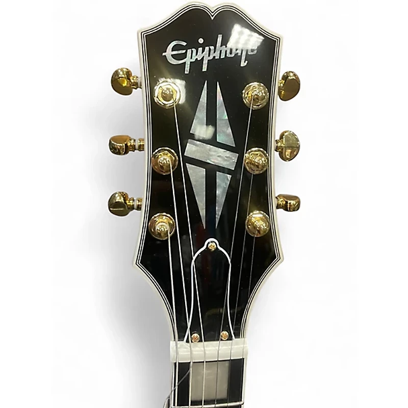 Used Epiphone SG Custom Black and Gold Solid Body Electric Guitar